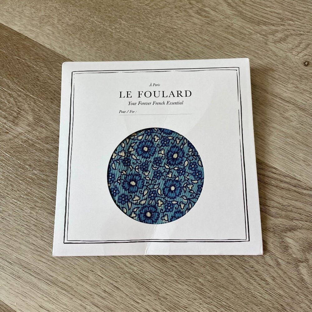 Sezane Le Foulard Pour La Vie Scarf in Kerala Bleu
